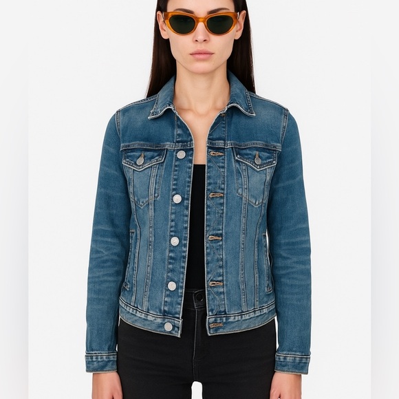 Hudson distressed denim jacket - Picture 1 of 11
